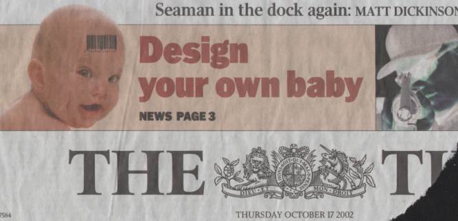 The London Times  on 17th October 2002